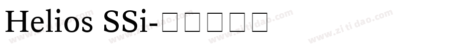 Helios SSi字体转换